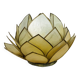 Mother-of-pearl lotus flower candle holder