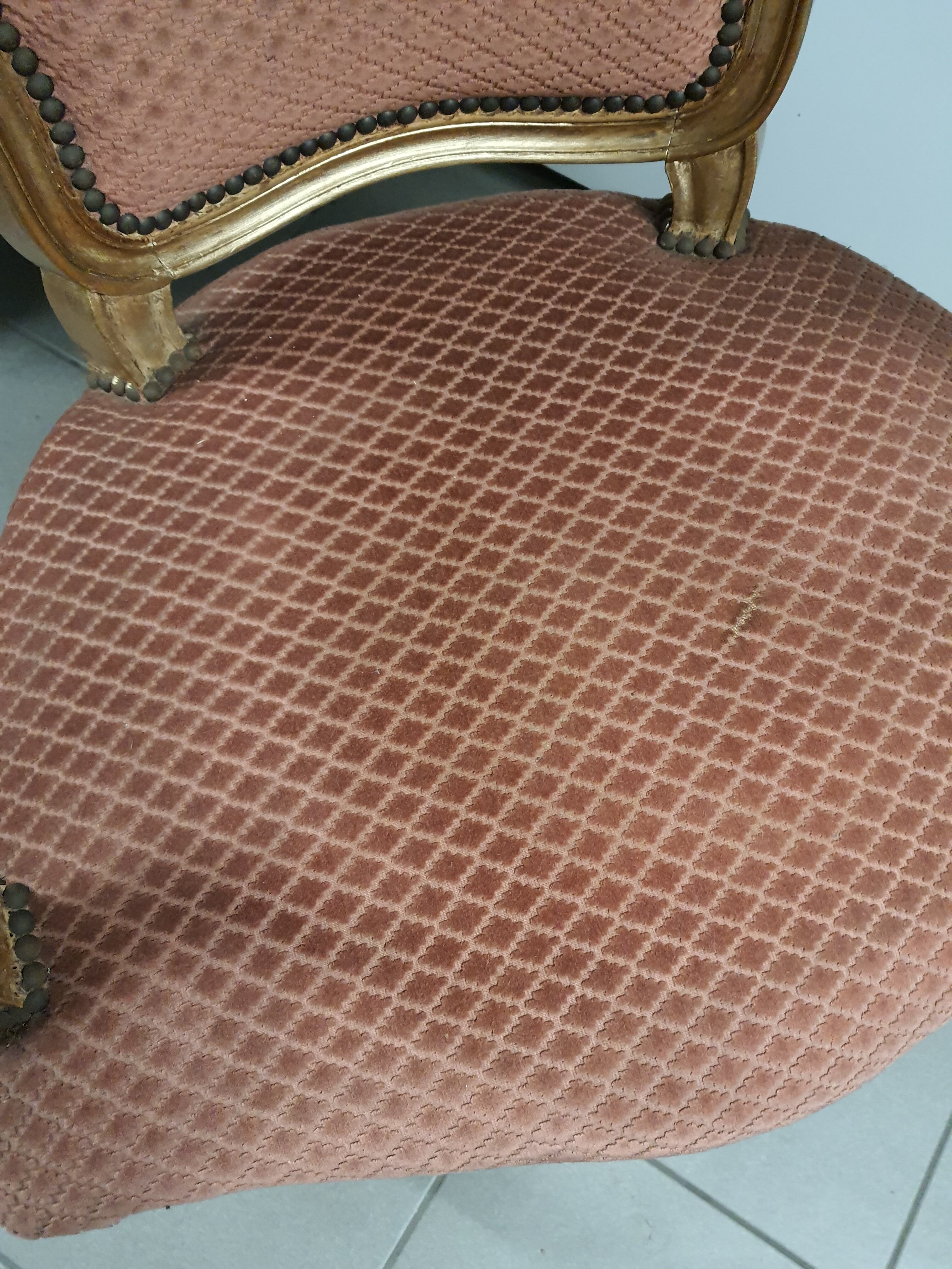 Louis XV style convertible armchair