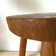 Tabouret en bois tripode ferme vintage