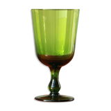 Vase en verre vert