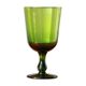 Green glass vase