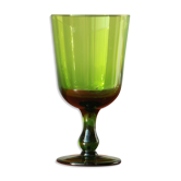 Green glass vase