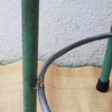 High metal and wood stool