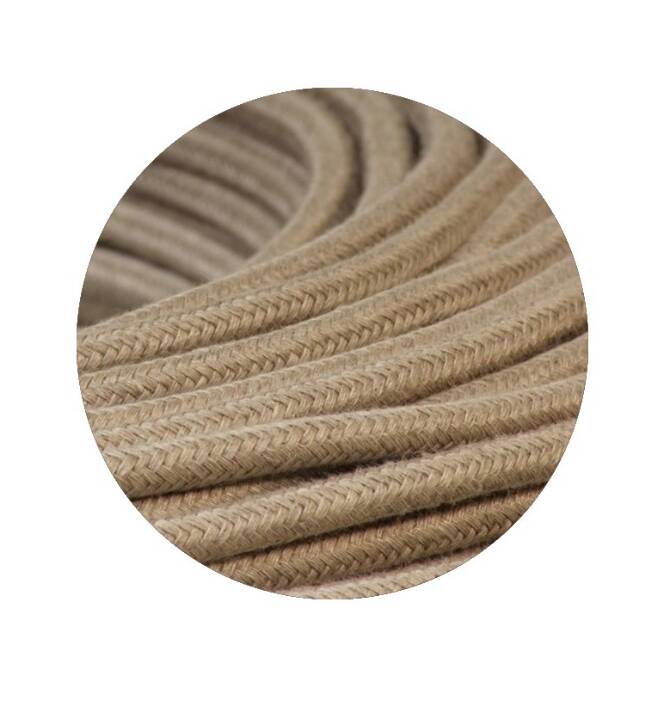 Pleated opaline portable lamp, 2 M fabric cable