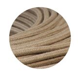 Pleated opaline portable lamp, 2 M fabric cable