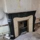 Louis XV style fireplace in black marble