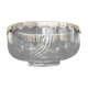 Saladier en cristal et argent