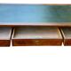 Louis XVI desk with veneer and brass, 3 drawers.
