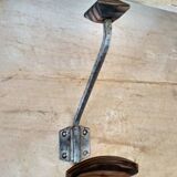 Old coat rack in metal and wood