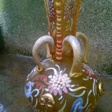 Vase en verre émaillé