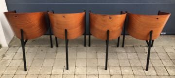 Série de 4 fauteuils Costes par Philippe Starck