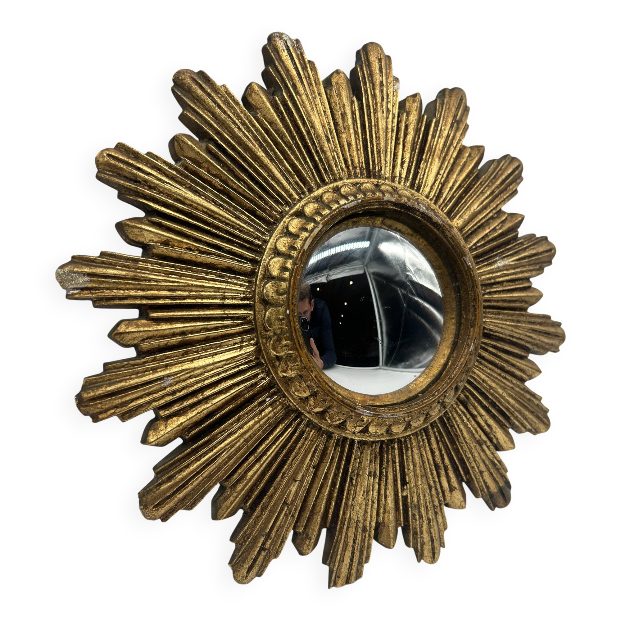 Miroir soleil "oeil de sorcière" en résine