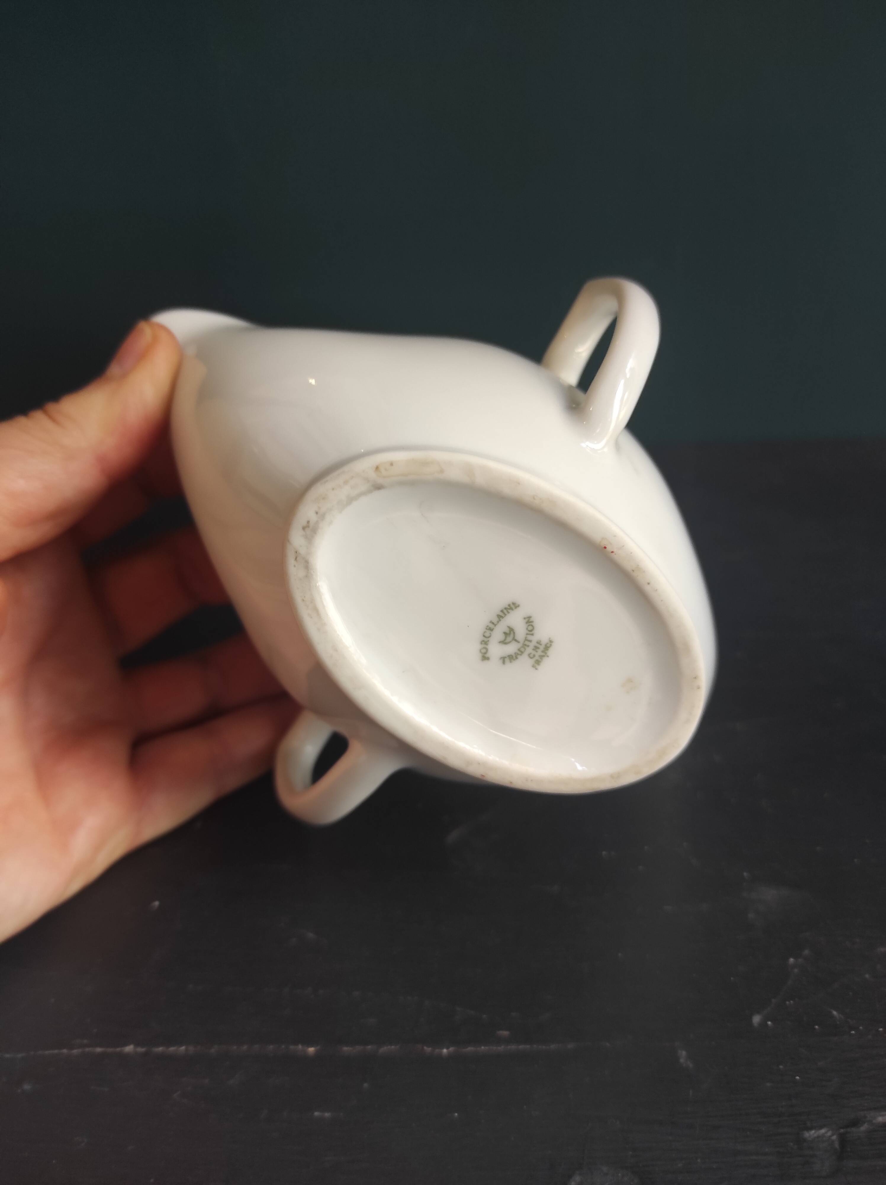 Saucière française vintage de CNP France, maigre/gras