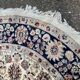 Handmade round wool Persian rug 185cm