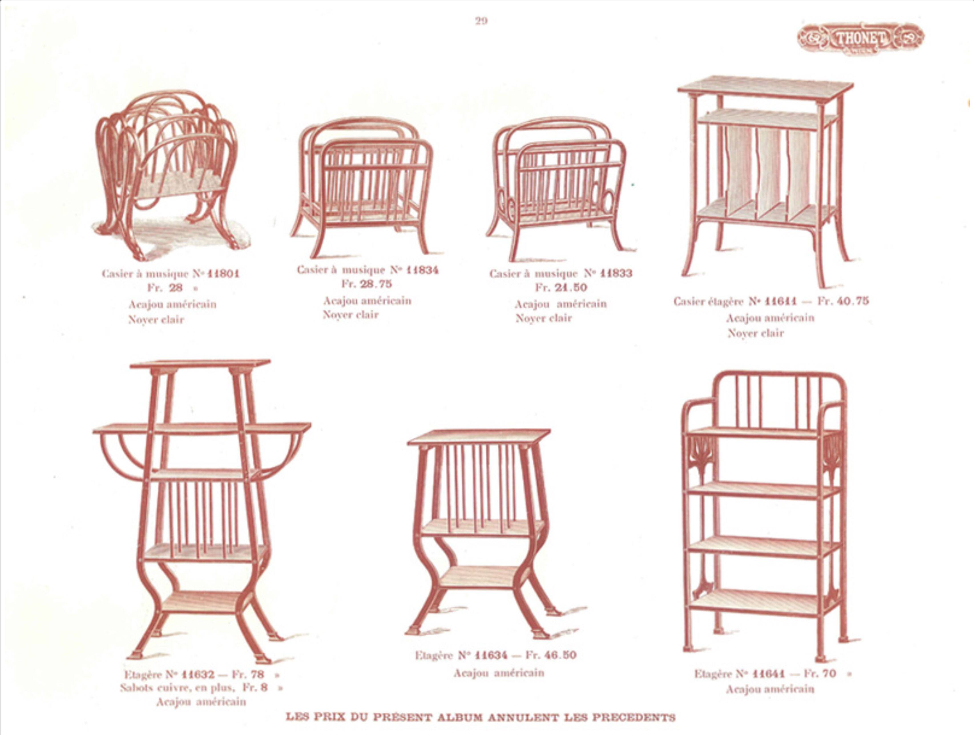 1910's Art Nouveau Table by Gebrüder Thonet