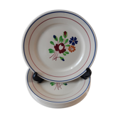 Lot de 6 assiettes à dessert Luneville modèle Chantilly