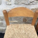 Straw seated wooden chairs