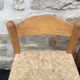 Straw seated wooden chairs