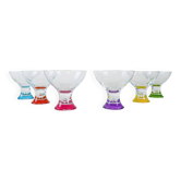 Ensemble de bols à dessert, design italien, années 1980, production : Italie