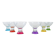 Set of dessert bowls, Italian design, 1980s, production: Italy