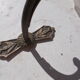Pair of brass wall appliques, art deco tulips