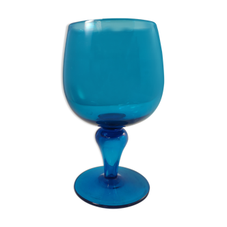 Verre bleu vintage