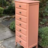 Vintage coral pink weekly planner H120