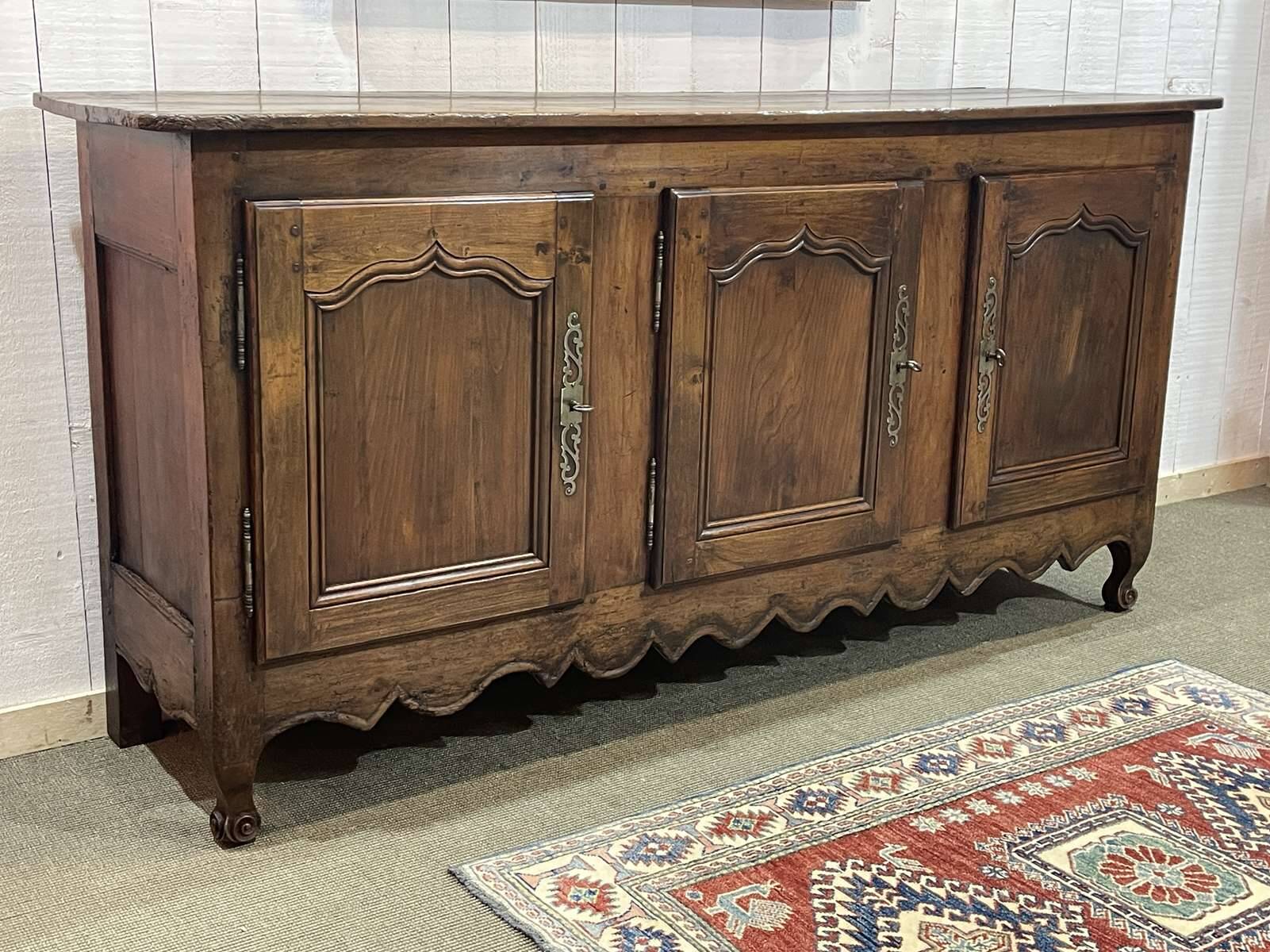 18th century Louis XV 3-door cherrywood sideboard