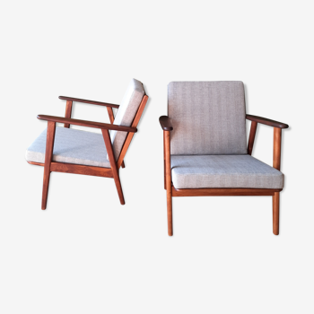 Pair of Scandinavian armchairs