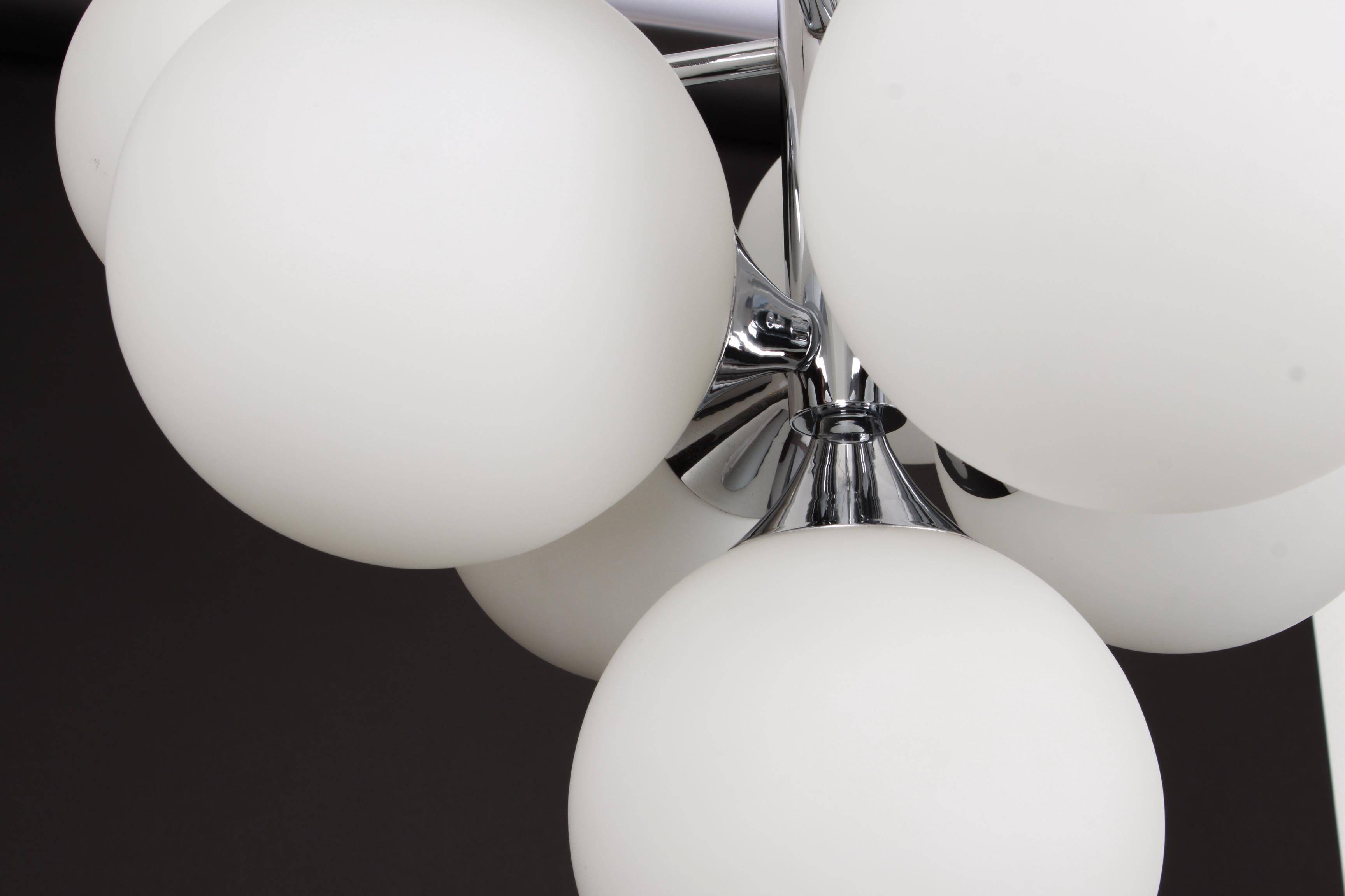 Atomic chrome lustre by Kaiser, Germany, 1960s