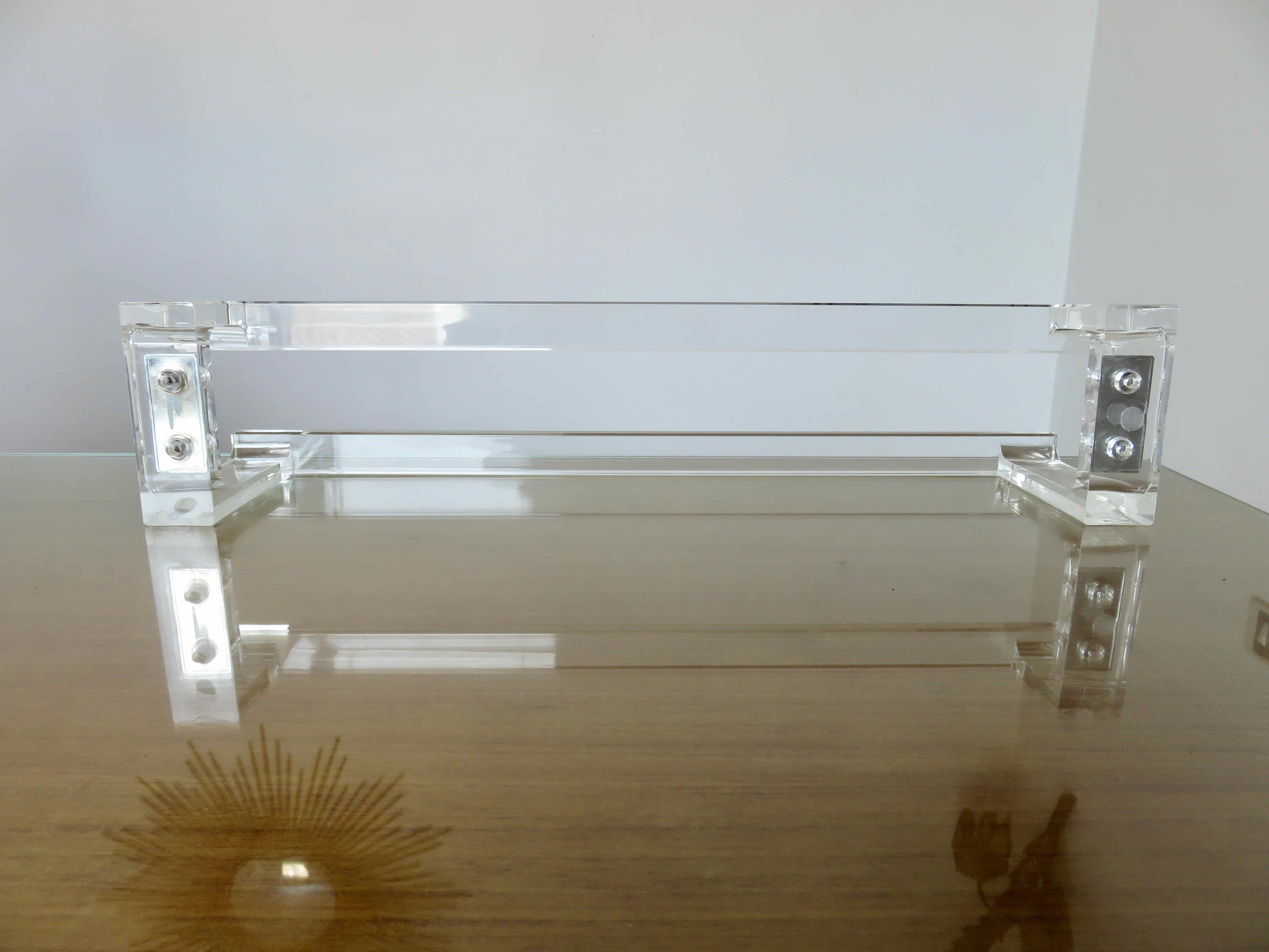 Plexiglas towel rack 70s