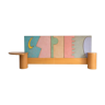 Vintage postmodern headboard by Luigi Radici for Arch. Rossini