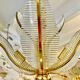 Palm model glass chandelier, Italy 1980 Venini