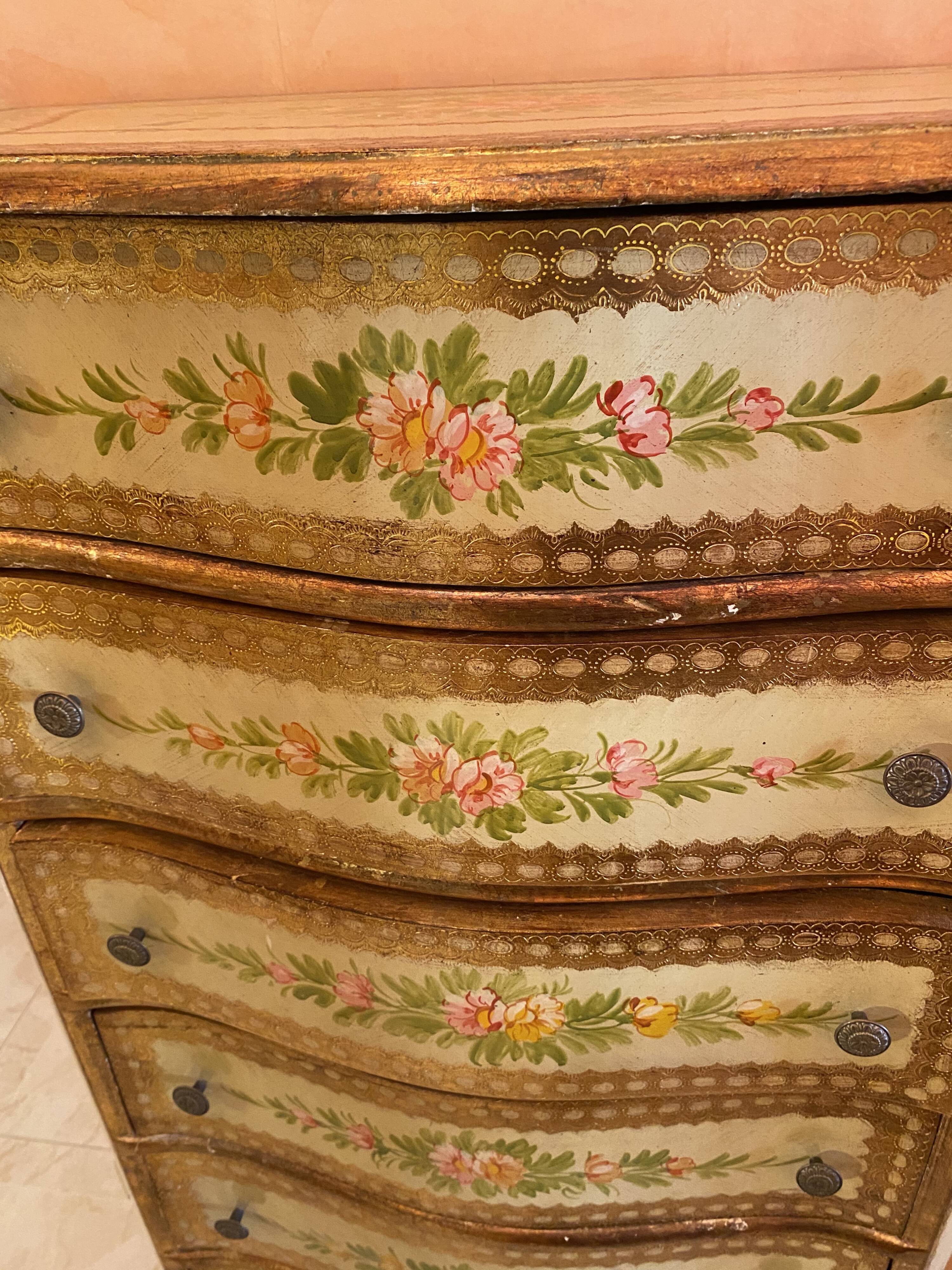 Venetian floral decoration dresser