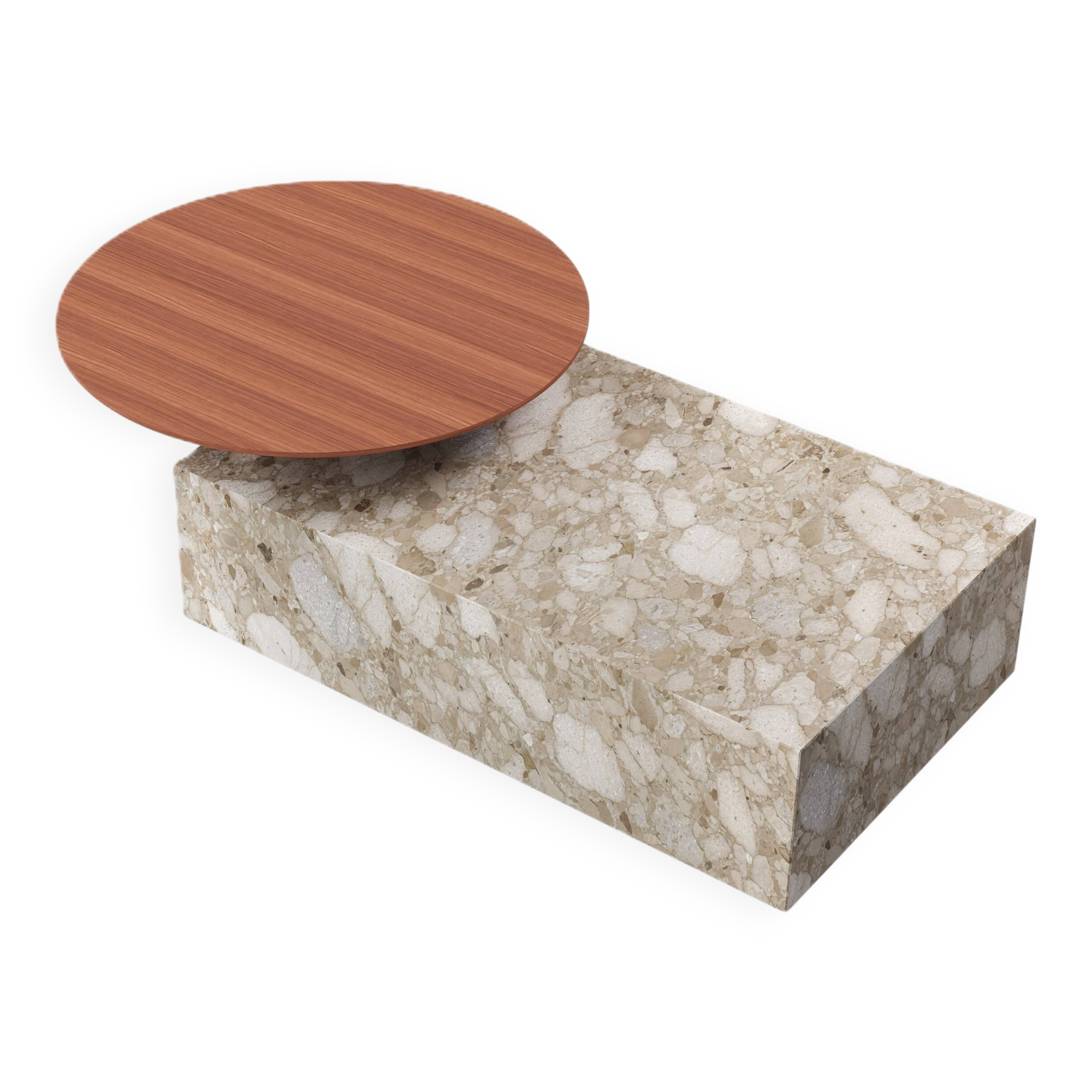 Odense - Marble Coffee Table - Beige Breccia