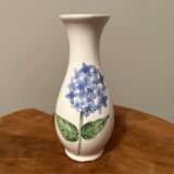 Porcelain Vase with Relief Painting of Forget Me Nots