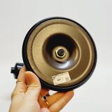 Table lamp desk aluminor metal red flexible arm black 80s vintage