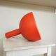 Vintage Orange Chrome Pendant Light: 1970s Space Age Lamp