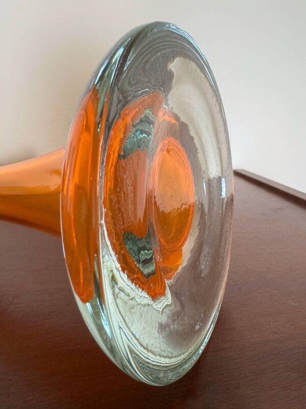 Grand vase soliflore verre Murano vintage