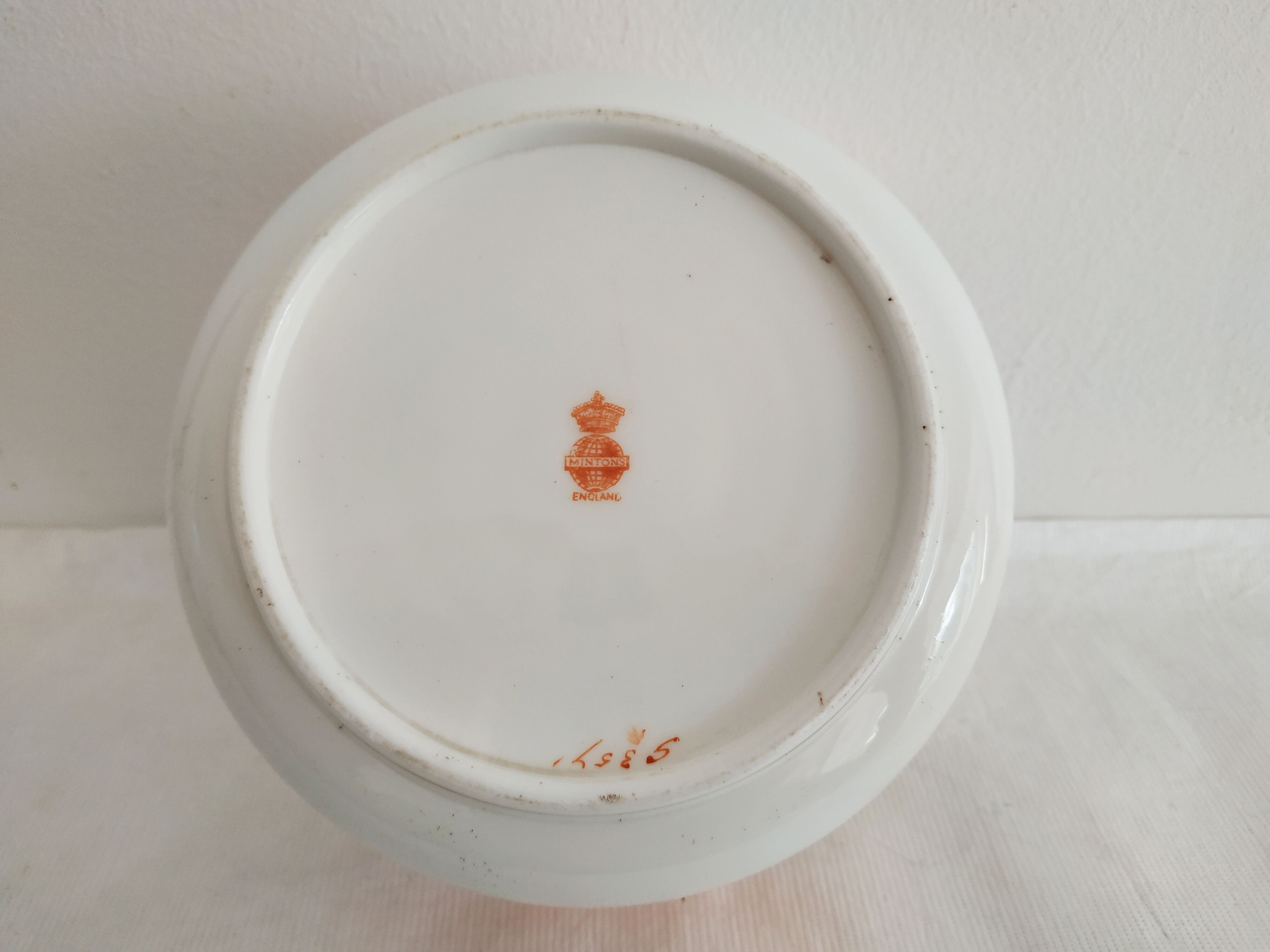 Cache pot en porcelaine anglaise Mintons