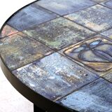 1960s enameled ceramic coffee table