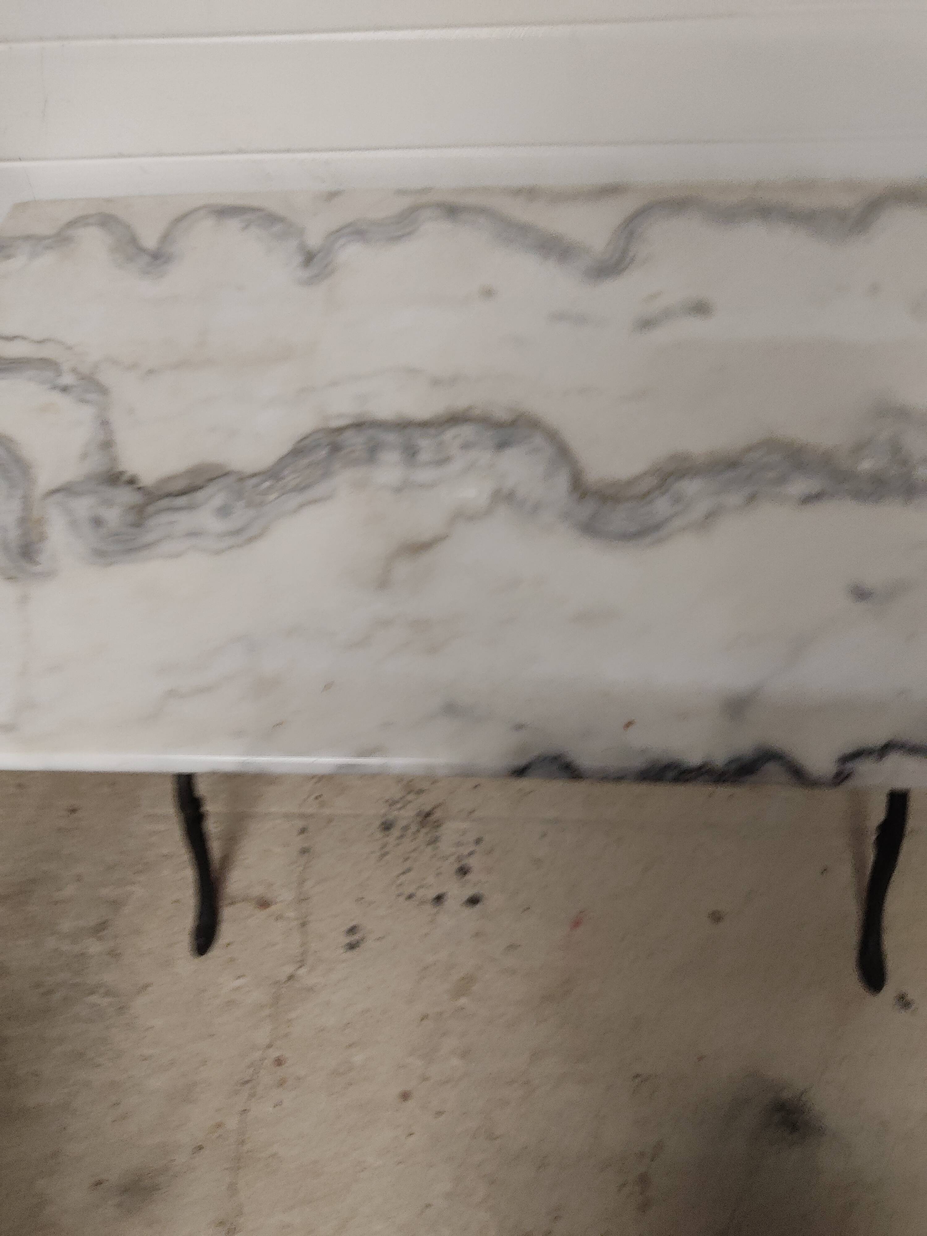 Table bistro heavy marble
