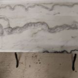 Table bistro heavy marble