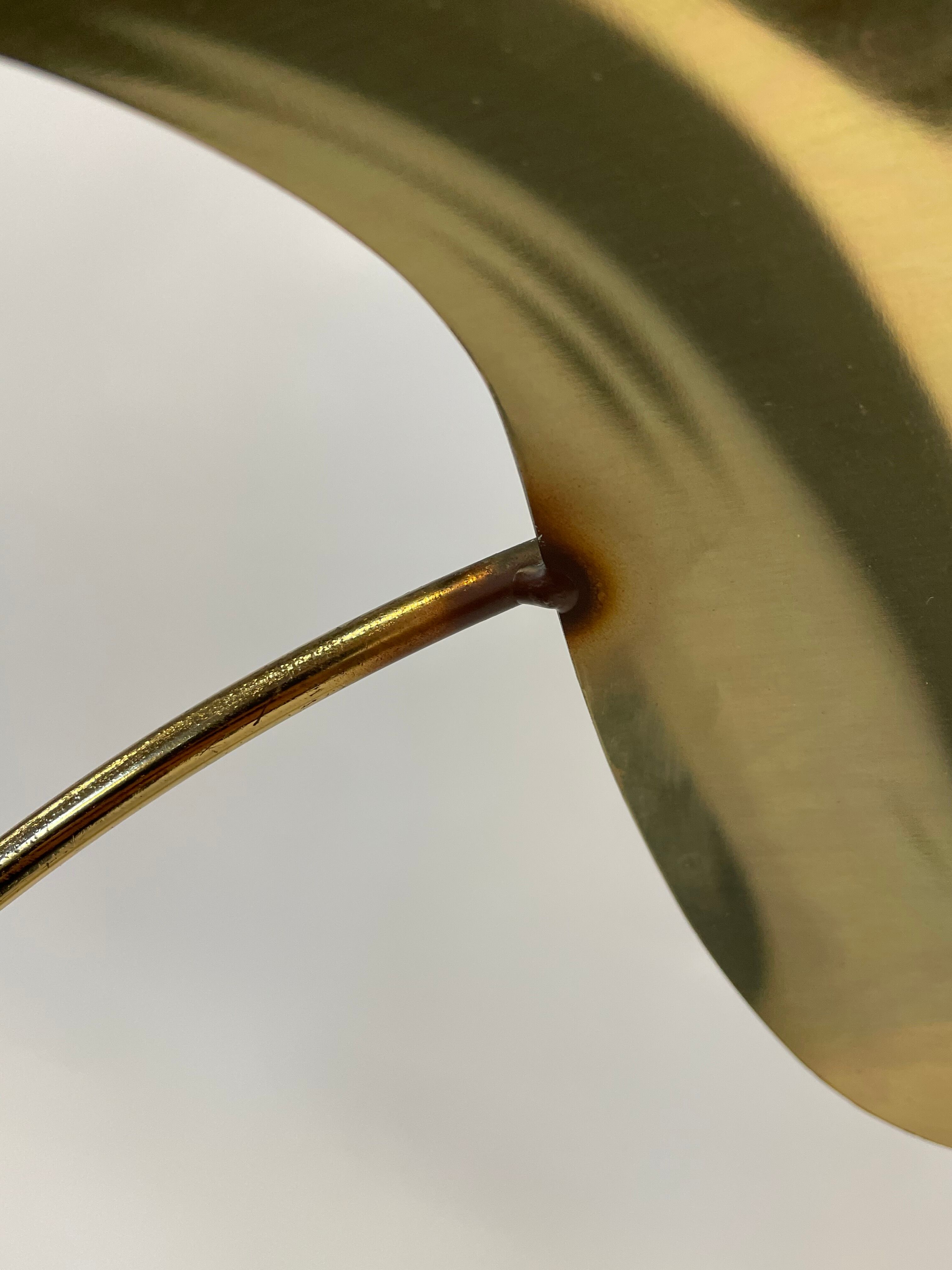 Vintage curtis jere modern brass wall sculpture