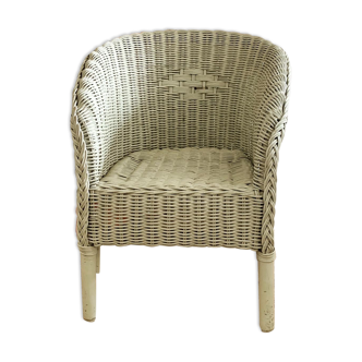Fauteuil rotin vintage modèle enfant