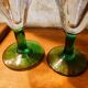 4 verres à absinthe souffles bouche