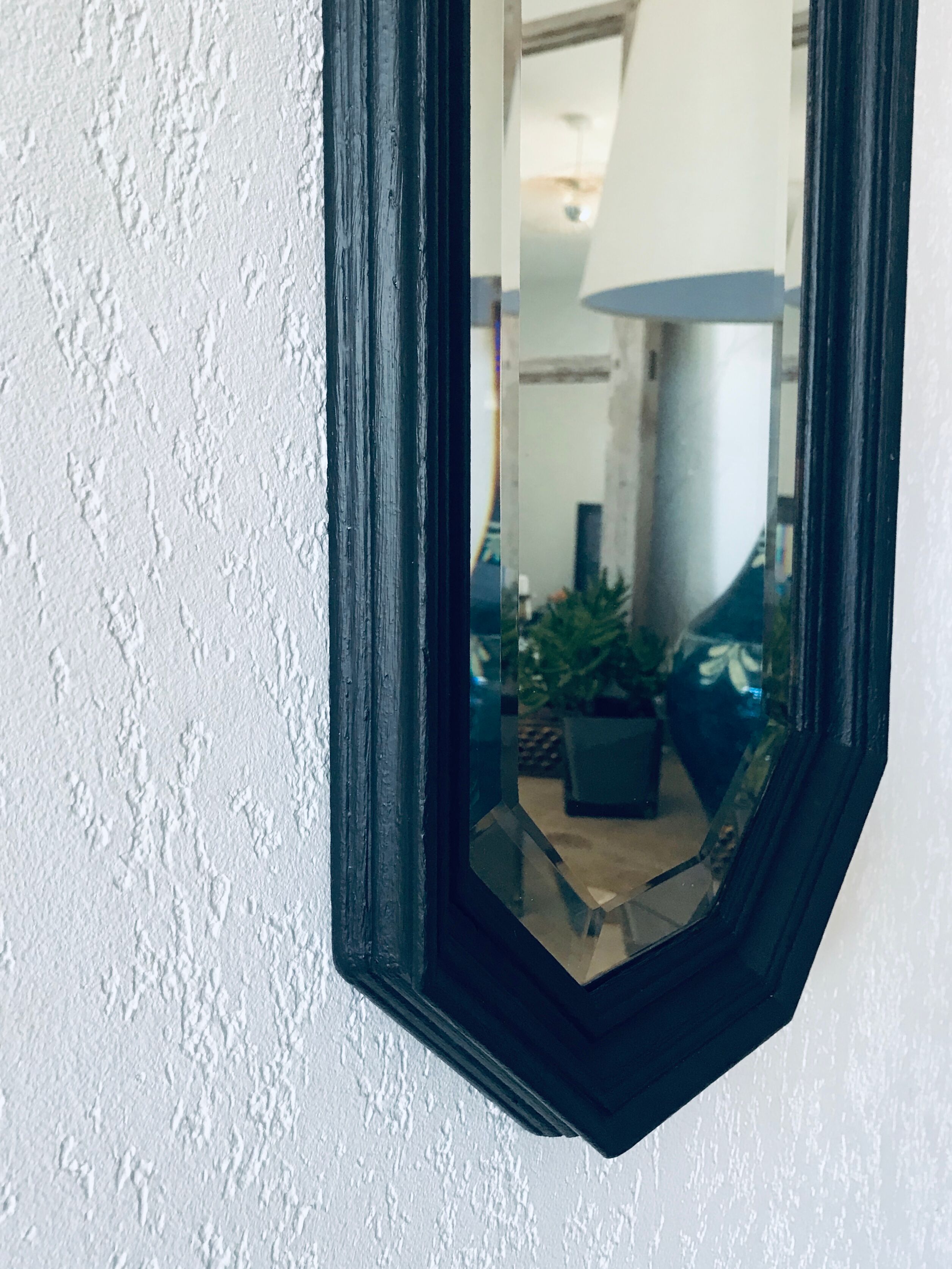 Bevelled psychedelic mirror - 92x30cm