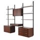 PS System Modular Shelving, Rosewood Veneer, Danish, 1960s