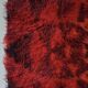 Mid-century abstract red wool rya rug | Sweden | 1960s