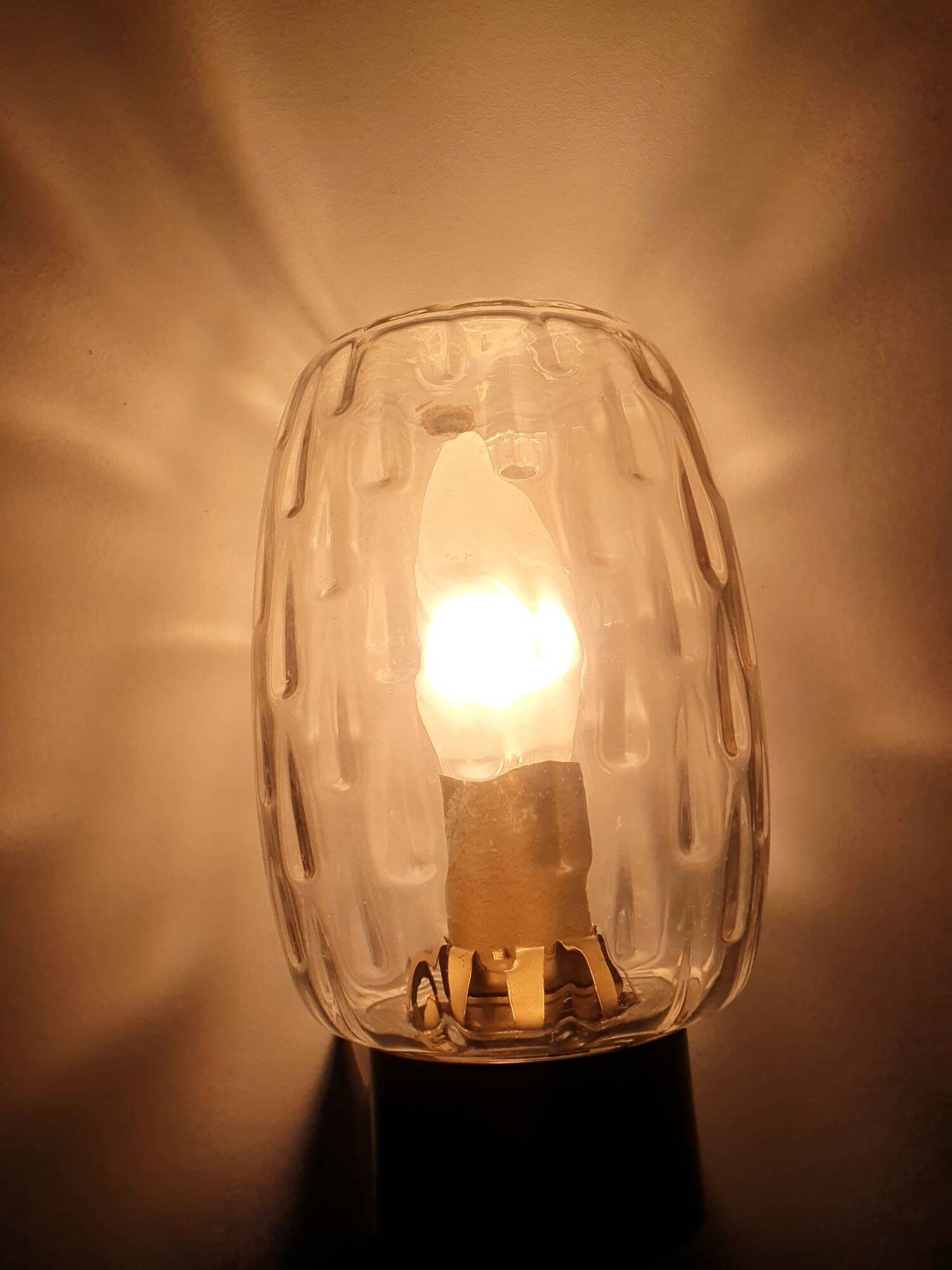 Pair of vintage RZB bathroom wall lights from the 70s in Germany